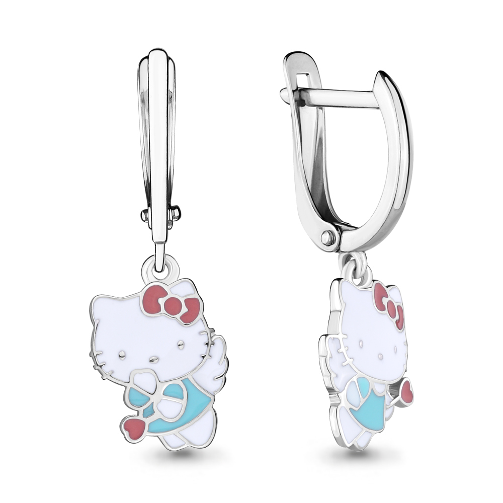 

Серьги из серебра с эмалью Aquamarine 33481_925_р, 33481_925_р