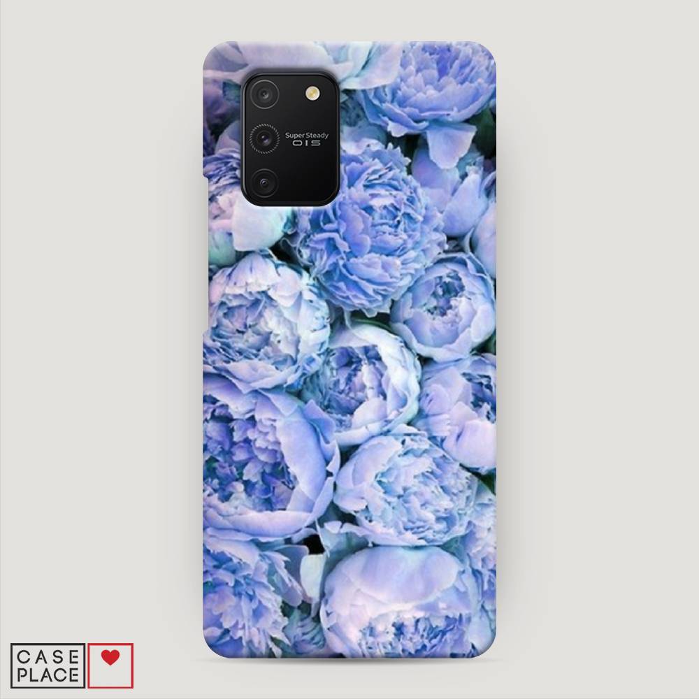 

Пластиковый чехол "Пионы голубые" на Samsung Galaxy A91, 29920-6