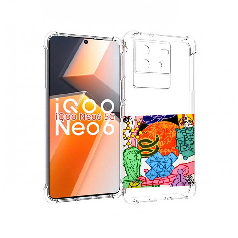 

Чехол MyPads физика-химия для Vivo iQoo Neo 6 5G, Прозрачный, Tocco