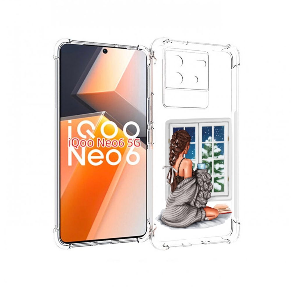 

Чехол MyPads уютное-зимнее-окно женский для Vivo iQoo Neo 6 5G, Прозрачный, Tocco