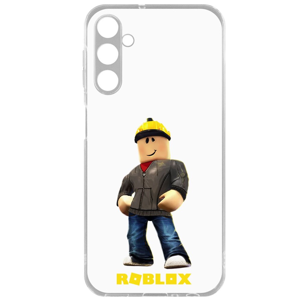 

Чехол-накладка Krutoff Clear Case Roblox-Строитель для Samsung Galaxy A24 (A245), Прозрачный