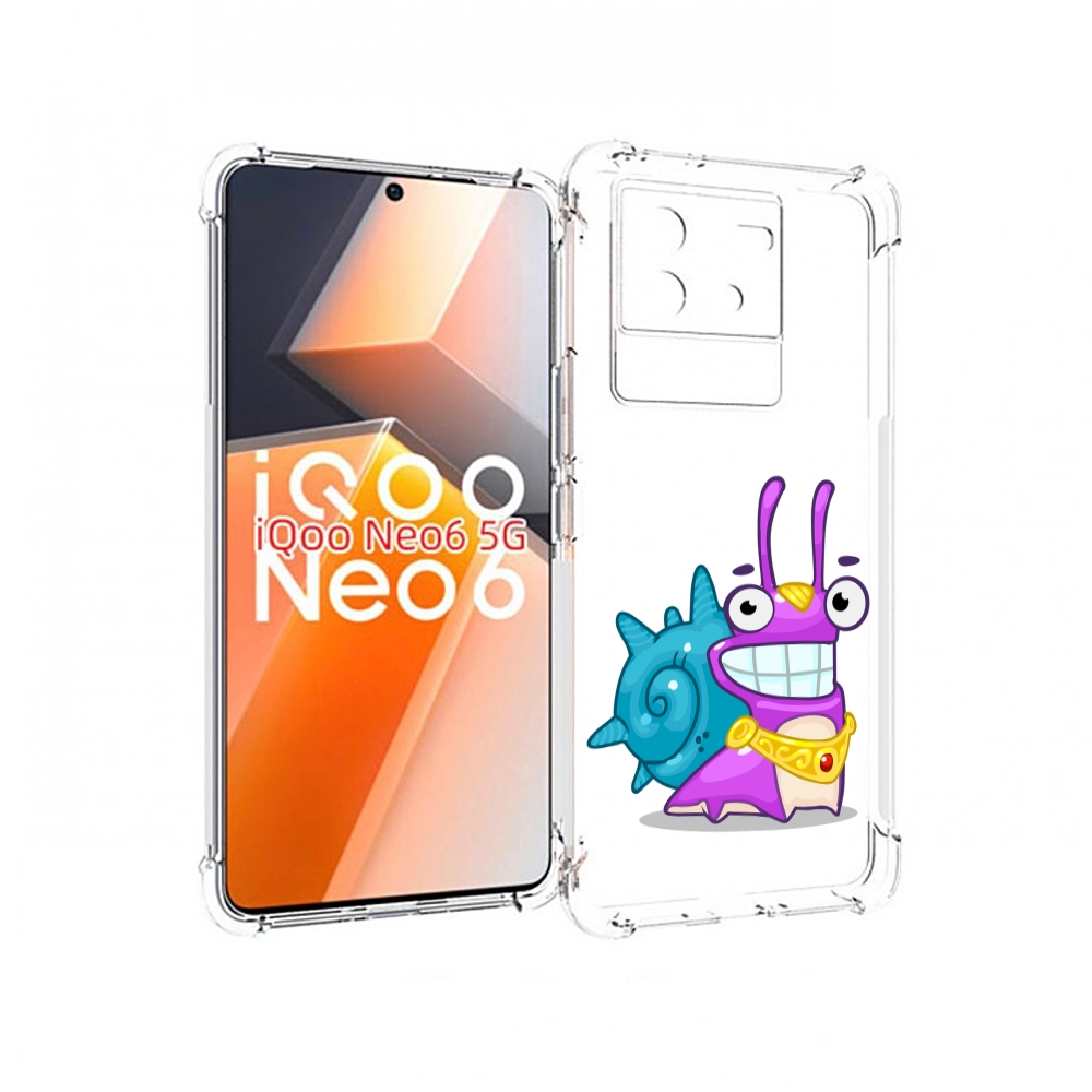 

Чехол MyPads улитка-принц для Vivo iQoo Neo 6 5G, Прозрачный, Tocco