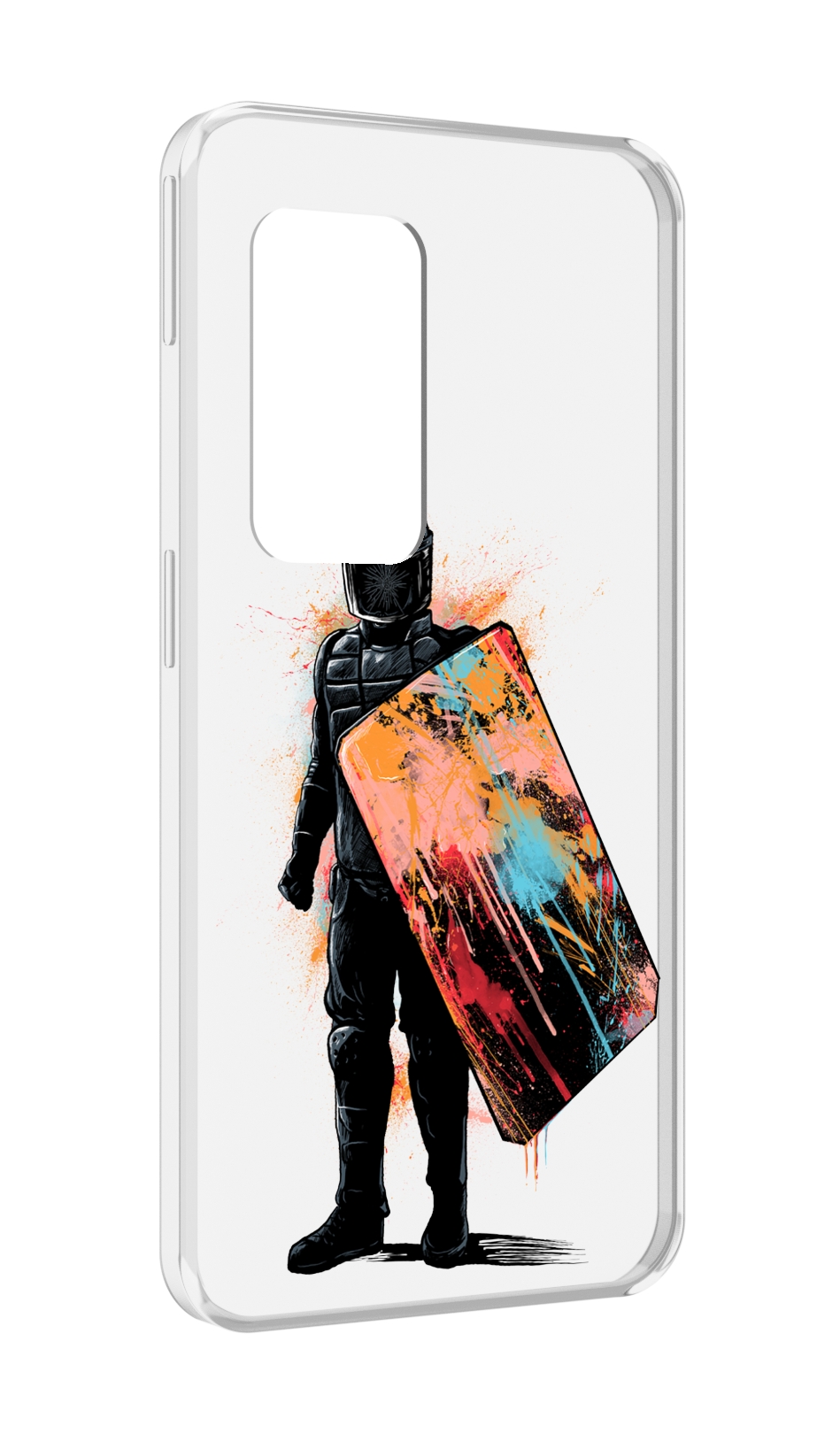 

Чехол MyPads солдат с красочным щитом для UleFone Power Armor X11 Pro, Прозрачный, Tocco