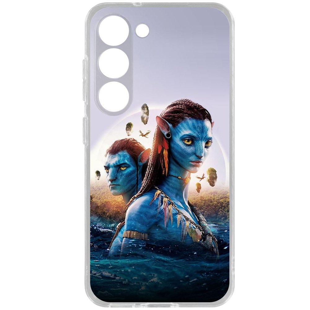

Чехол-накладка Krutoff Clear Case Аватар - Джейк и Нейтири для Samsung Galaxy S23, Прозрачный