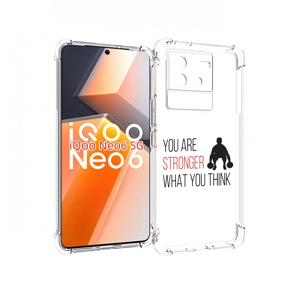 

Чехол MyPads ты-сильнее-чем-думаешь для Vivo iQoo Neo 6 5G, Прозрачный, Tocco