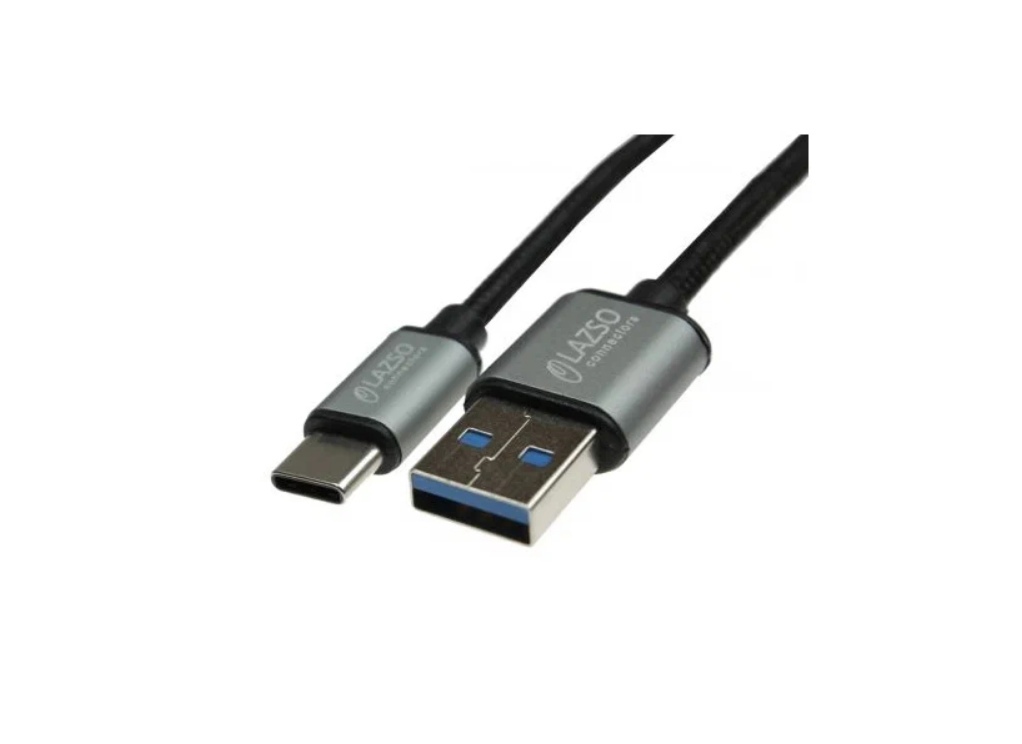 фото Кабель lazso для передачи данных и зарядки usb3.0 (usb type c), 2a wu-306(1.2m)