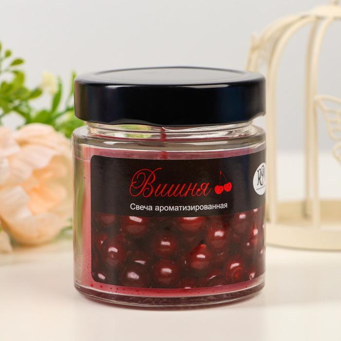

Свеча в банке ароматическая Вишня, 25 ч