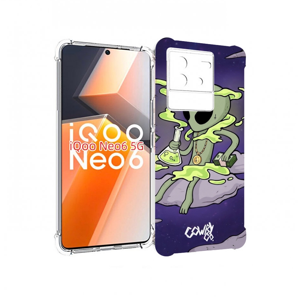 

Чехол MyPads токсичный инопланетянин для Vivo iQoo Neo 6 5G, Прозрачный, Tocco