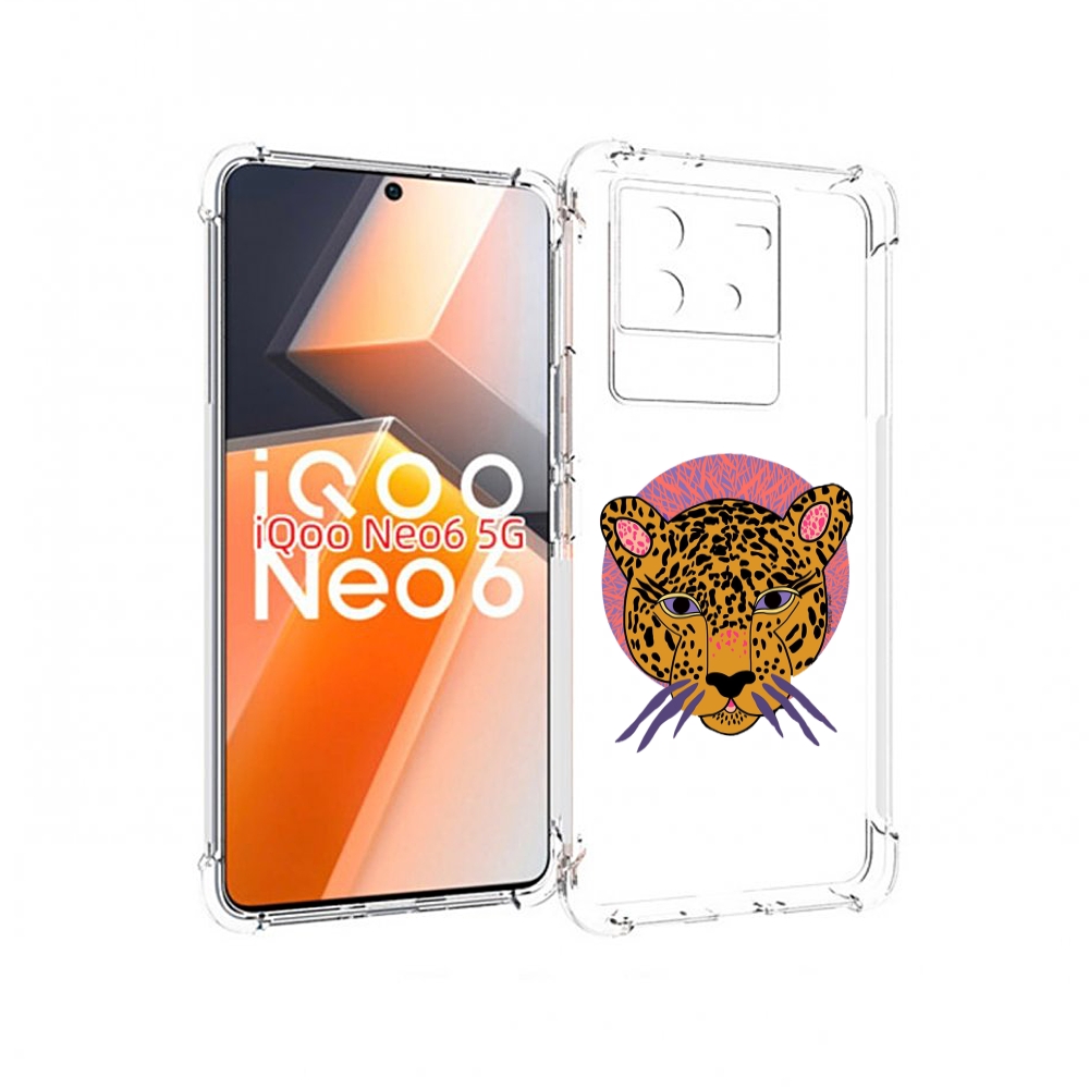 

Чехол MyPads тигр-в-кругу для Vivo iQoo Neo 6 5G, Прозрачный, Tocco