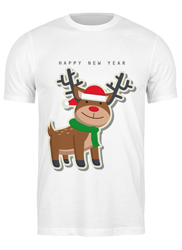 

Футболка мужская Printio Happy new year белая 3XL, Happy new year