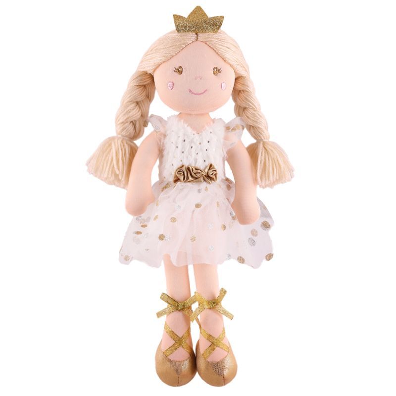 Игрушка Мягконабивная, Кукла Принцесса Ханна в Белом Платье, 38 см  (MT-CR-D01202326-38)