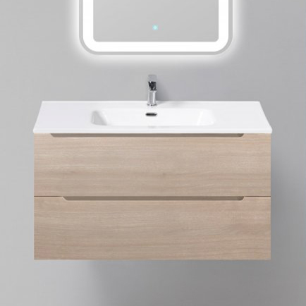 

Тумба с раковиной BelBagno Etna 90 rovere grigio, Бежевый