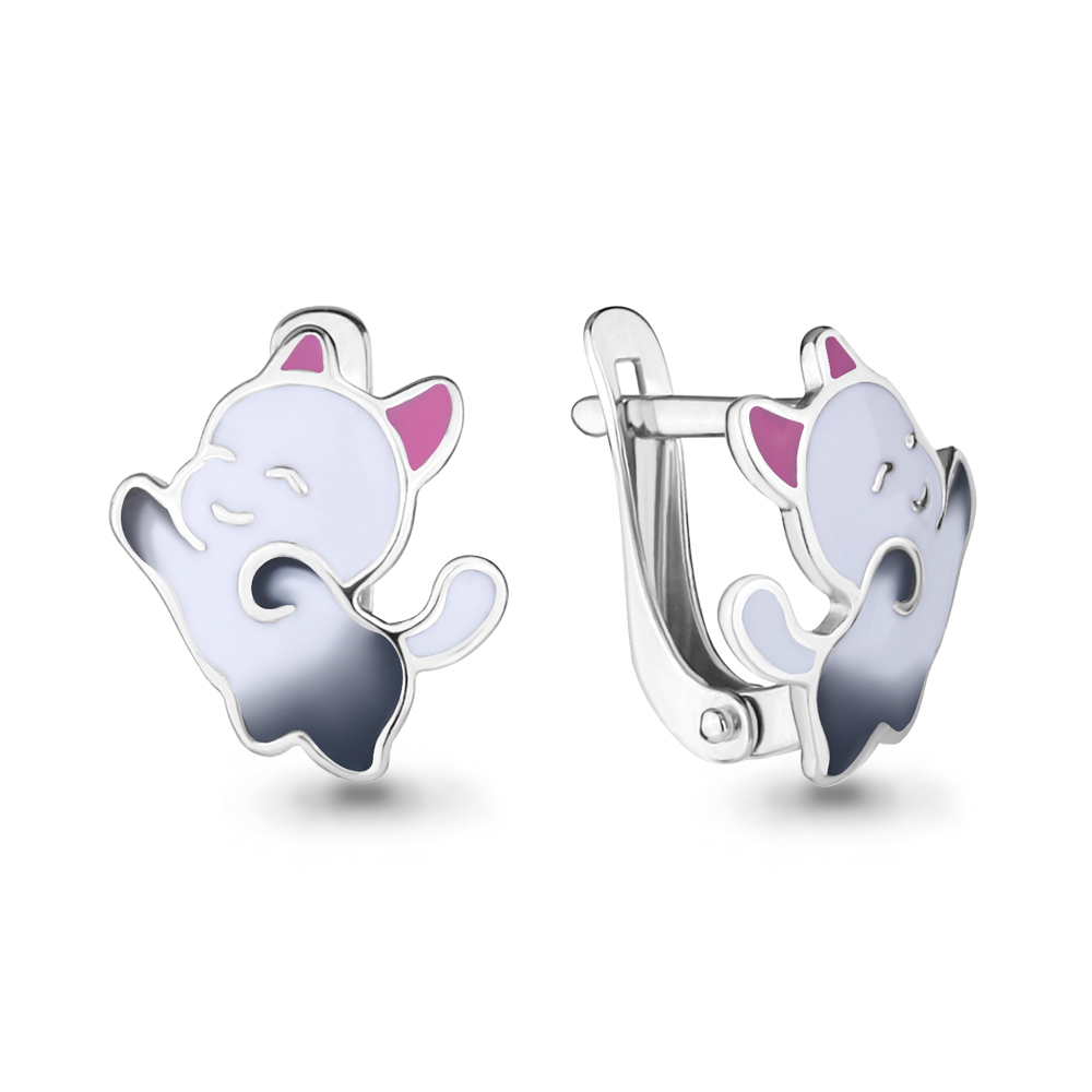 

Серьги из серебра с эмалью Aquamarine 33471_925_р, 33471_925_р