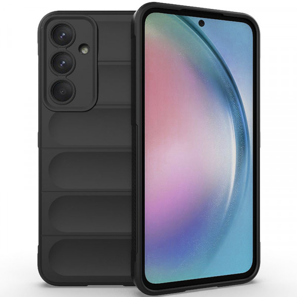 

Противоударный чехол Flex Silicone для Samsung Galaxy A55, черный, Flex Silicone