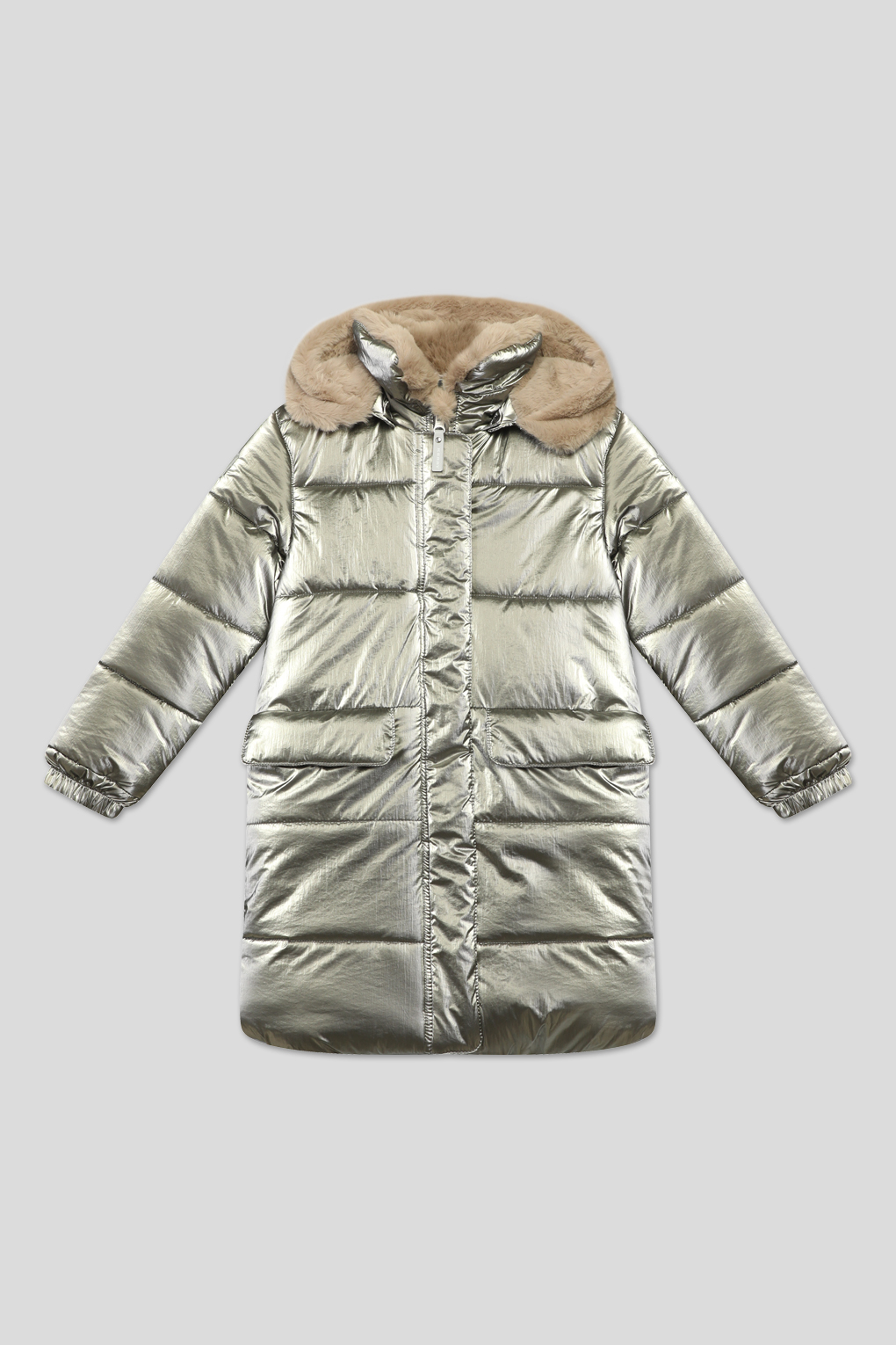 

Пальто детское KERRY K23431AS, серебряный, 128, Серебристый, K23431AS