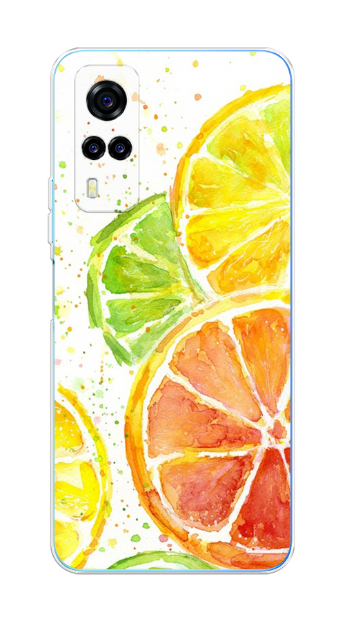 

Чехол на Vivo Y31/Y53s 4G "Цитрусовые", Белый;желтый;красный;зеленый, 263750-1