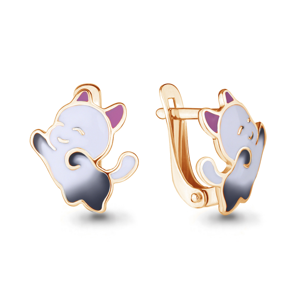 

Серьги из серебра с эмалью Aquamarine 33471_925_з, 33471_925_з
