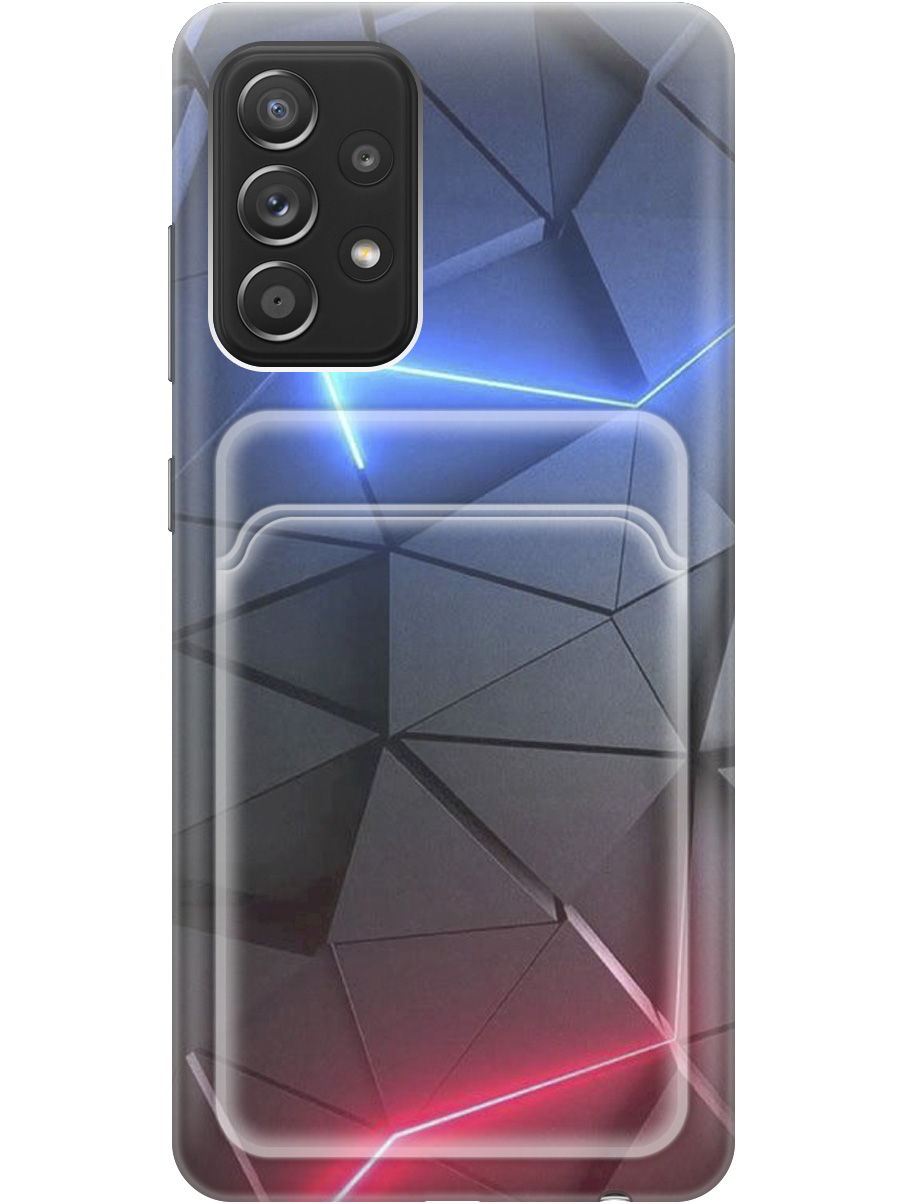 

Силиконовый чехол на Samsung Galaxy A52 с рисунком "Графитовые грани", 20012047