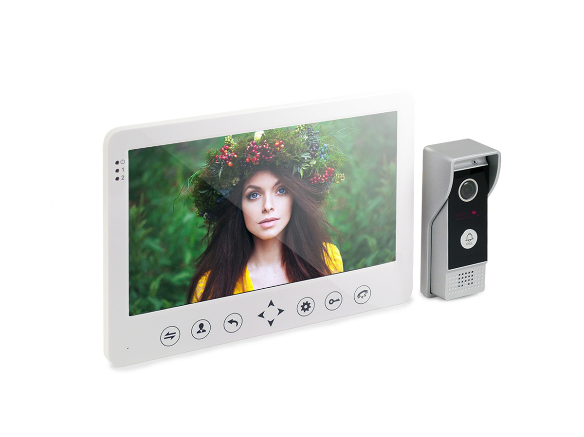 Видеодомофон Hands Free HDcom W-105 для квартиры с записью 160921240 hands free громкая связь в автомобиль