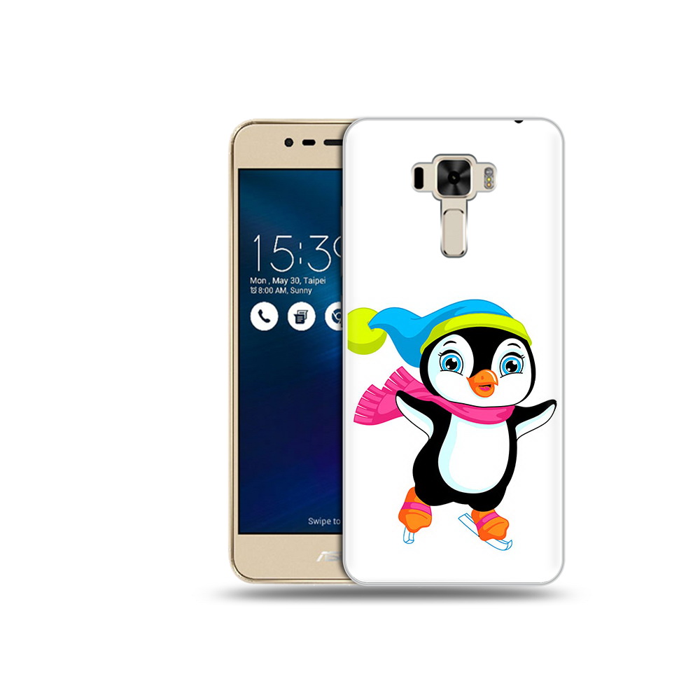 

Чехол MyPads Tocco для Asus ZenFone 3 пингвин на коньках (PT40480.655.540), Прозрачный, Tocco