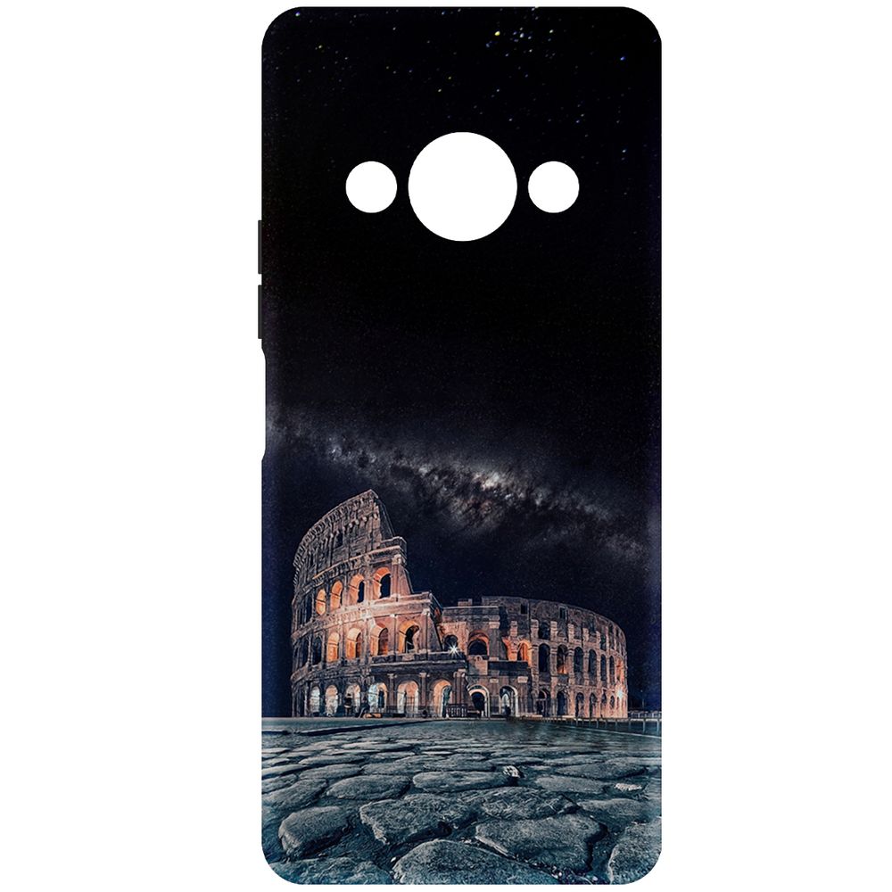 

Чехол-накладка Krutoff Soft Case Италия, Колизей для Xiaomi Poco C61 черный