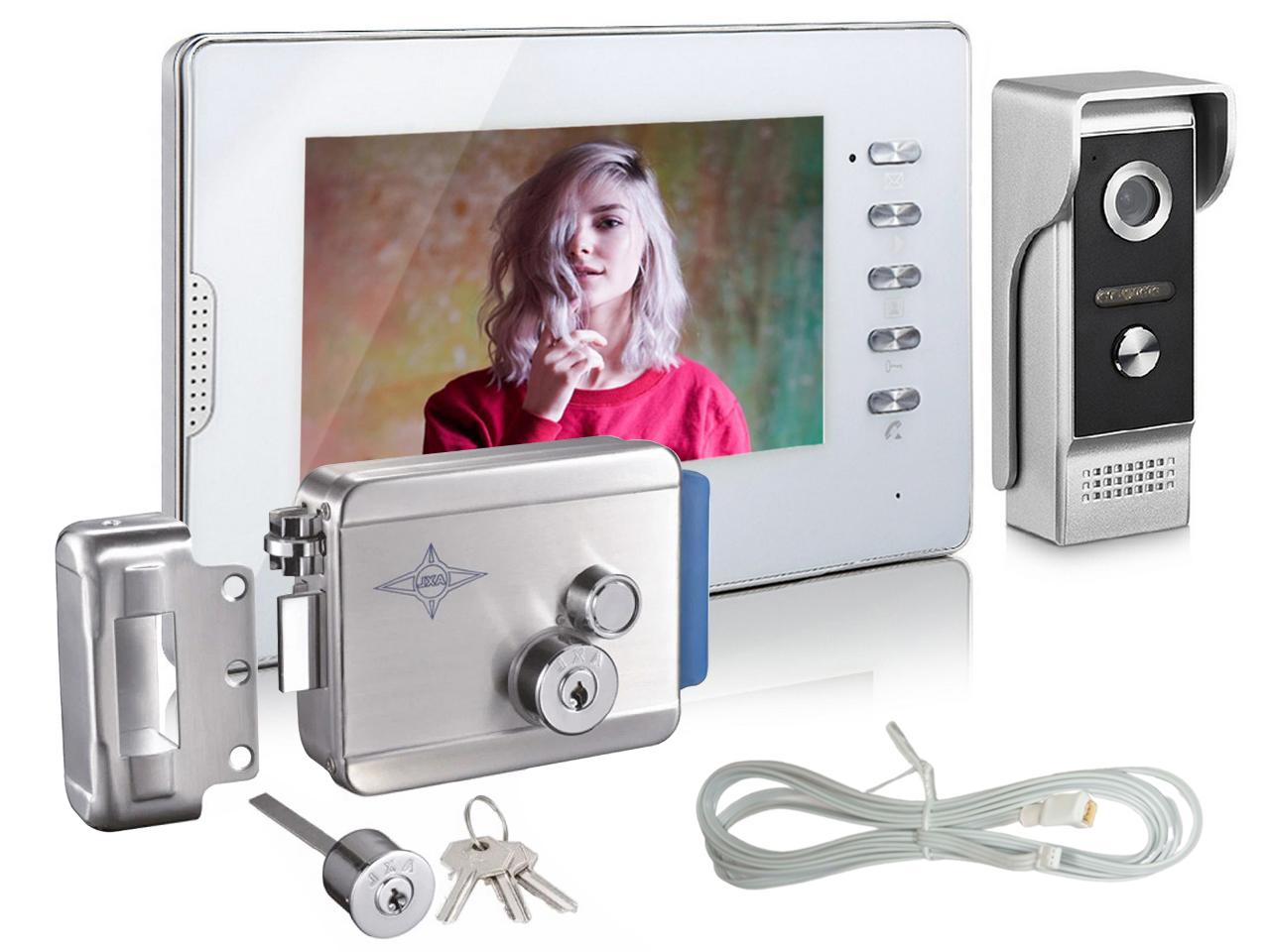 Комплект видеодомофон и замок: EP-7300-W и Anxing Lock-AX091 1609211179