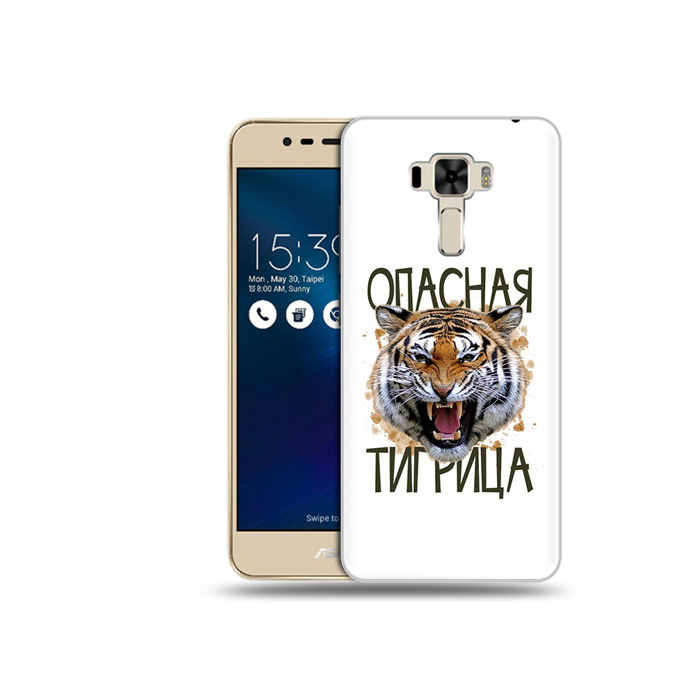 

Чехол MyPads Tocco для Asus ZenFone 3 опасная тигрица (PT40480.655.527), Прозрачный, Tocco