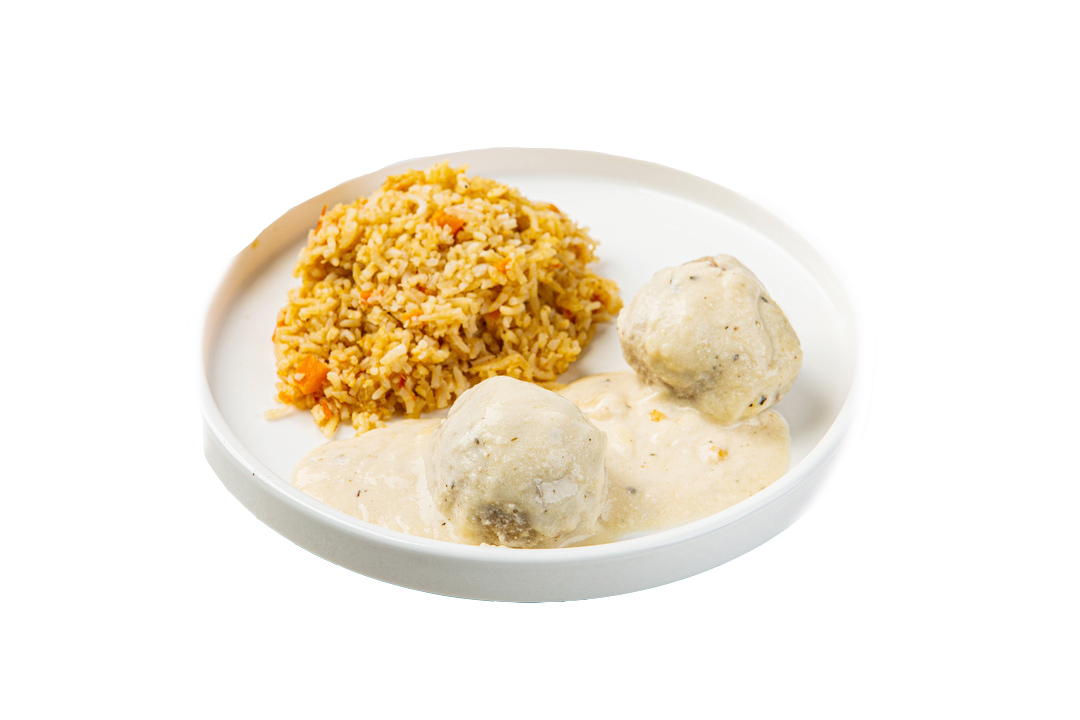 

Фрикадельки ВкусВиллАйс в сливочном соусе с рисом и цветной капустой 260 г