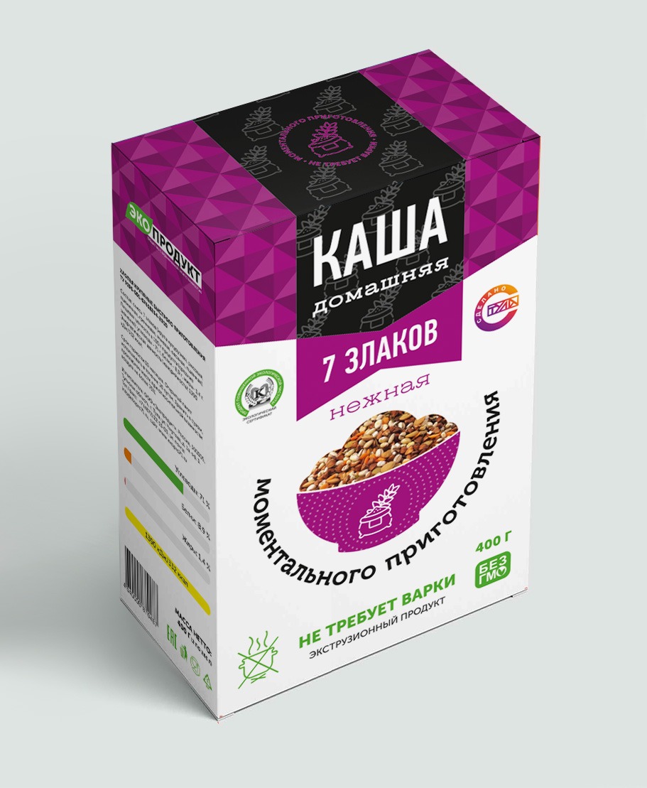 

Хлопья Экопродукт крупяные быстрого приготовления Каша 7 Злаков Нежная, 400 г