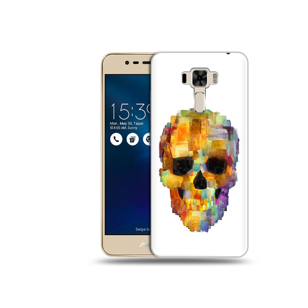 Чехол MyPads Tocco для Asus ZenFone 3 нарисованный череп (PT40480.655.516)