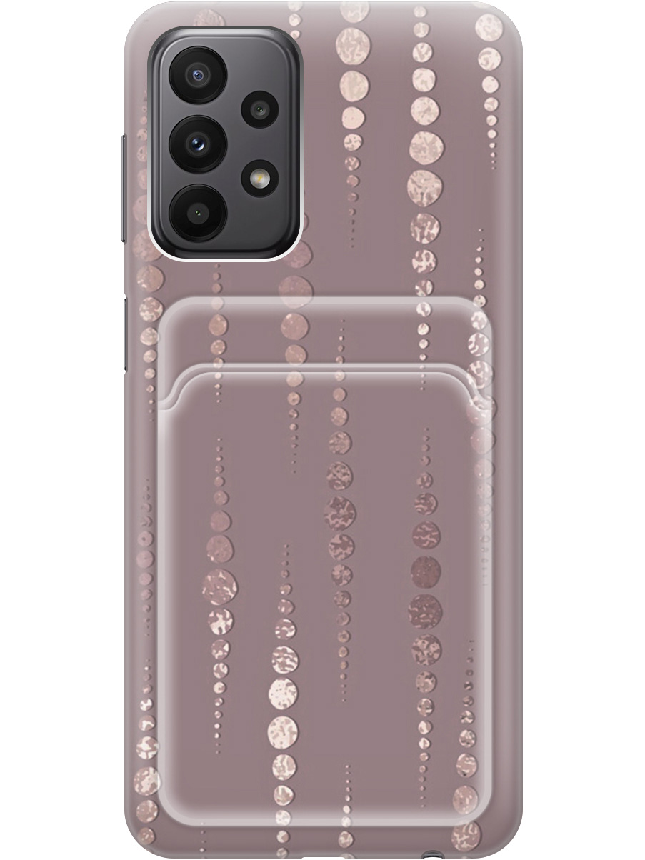 

Силиконовый чехол на Samsung Galaxy A23 4G с рисунком "Монеты в розовых песках", 20012004