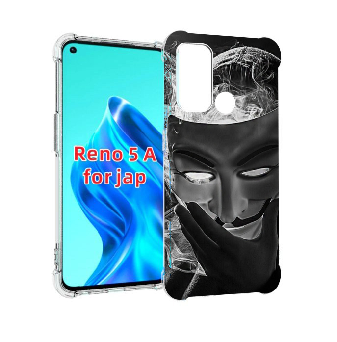 

Чехол MyPads Маска для Oppo Reno 5A, Прозрачный, Tocco