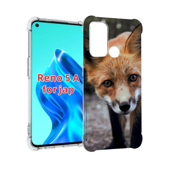 

Чехол MyPads Лисица для Oppo Reno 5A, Прозрачный, Tocco
