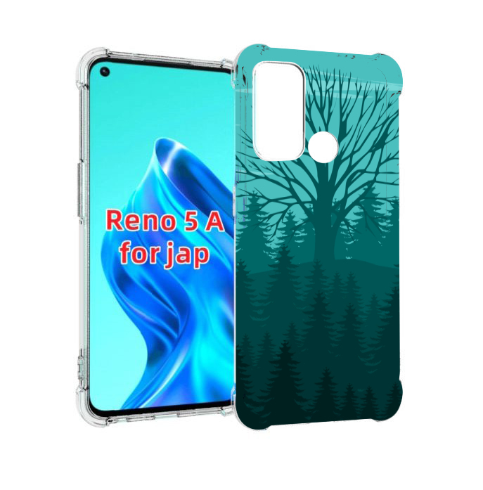 

Чехол MyPads Лес для Oppo Reno 5A, Прозрачный, Tocco