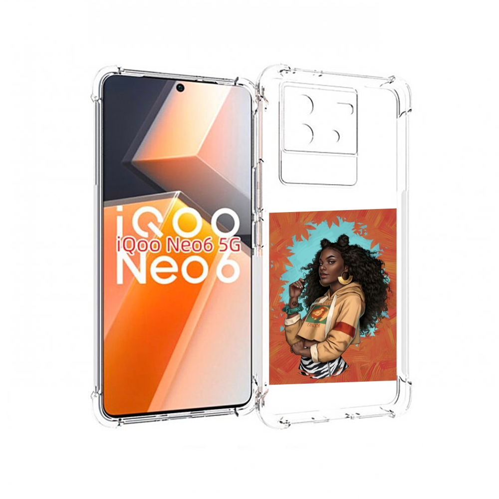 

Чехол MyPads темная-девушка женский для Vivo iQoo Neo 6 5G, Прозрачный, Tocco