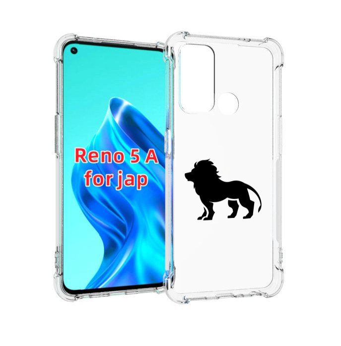 

Чехол MyPads Лев для Oppo Reno 5A, Прозрачный, Tocco