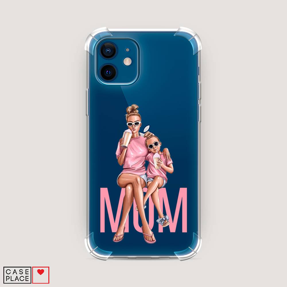 фото Противоударный силиконовый чехол "lovely mom" на apple iphone 12 awog