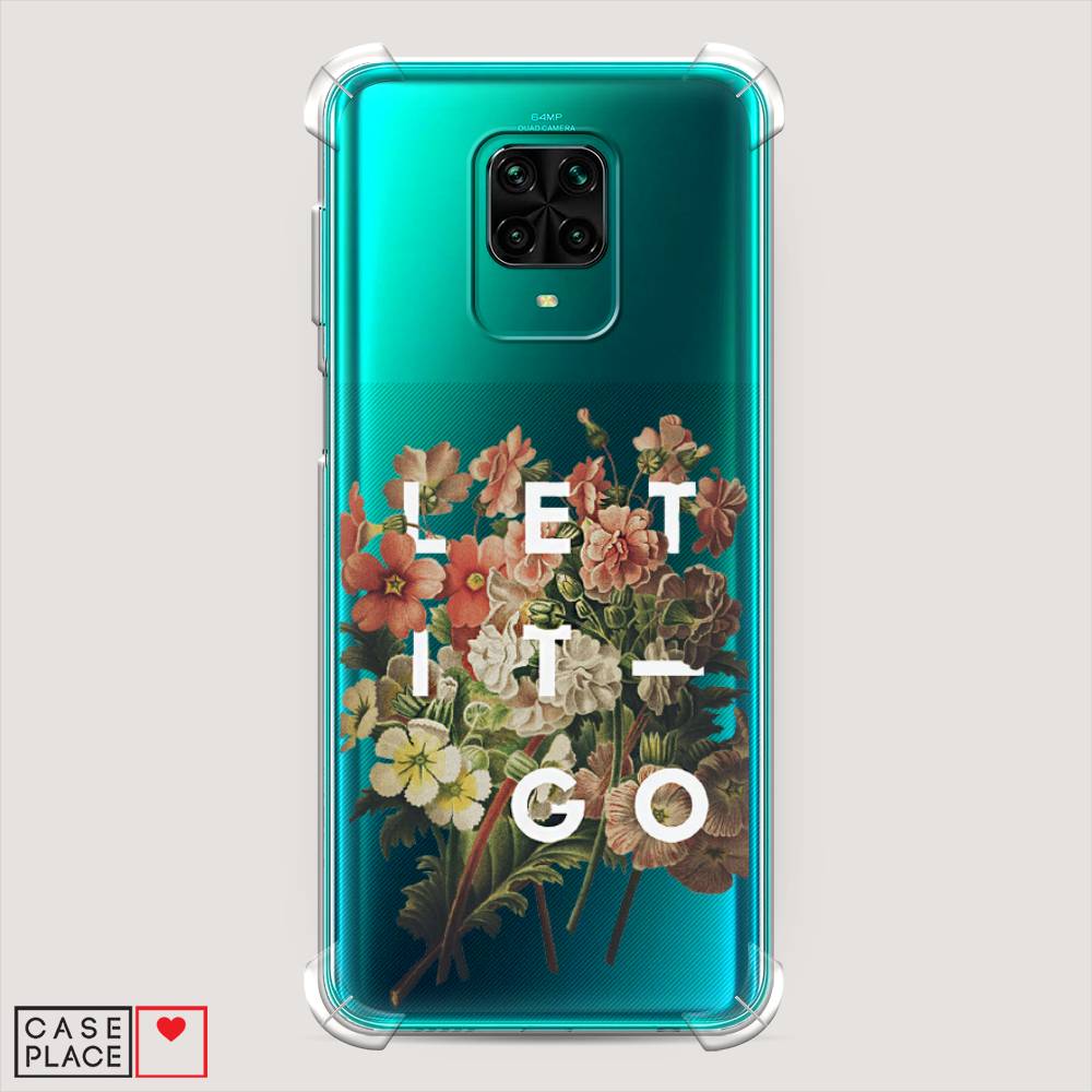 фото Противоударный силиконовый чехол "let it go" на xiaomi redmi note 9 pro awog