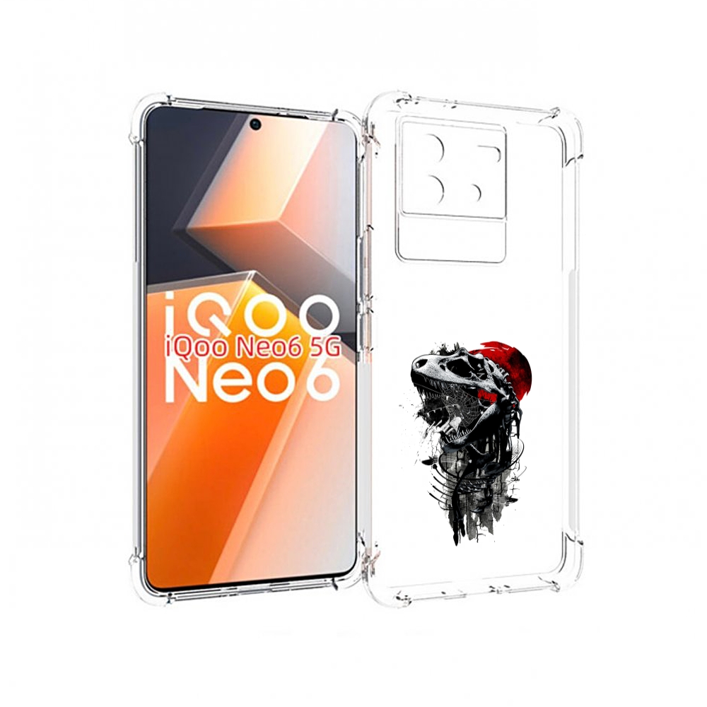 

Чехол MyPads вымерший динозавр для Vivo iQoo Neo 6 5G, Прозрачный, Tocco