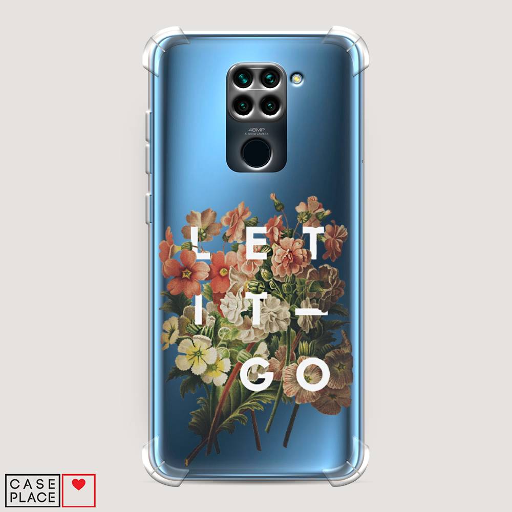 фото Противоударный силиконовый чехол "let it go" на xiaomi redmi note 9 awog