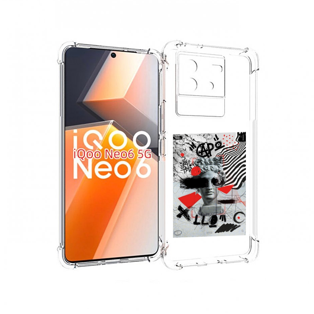 

Чехол MyPads стрит арт статуя для Vivo iQoo Neo 6 5G, Прозрачный, Tocco