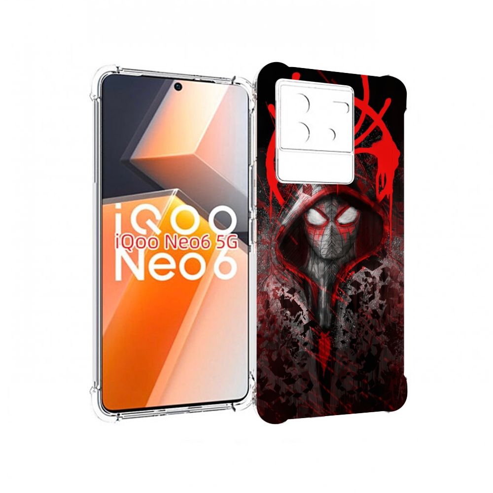 

Чехол MyPads страшный человек паук мужской для Vivo iQoo Neo 6 5G, Прозрачный, Tocco
