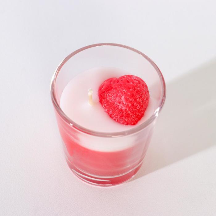 фото Свеча ароматическая в стакане ягодное парфе, 60 гр aromantique