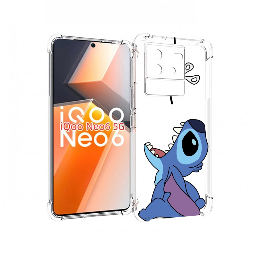 

Чехол MyPads стич-с-ножницами для Vivo iQoo Neo 6 5G, Прозрачный, Tocco