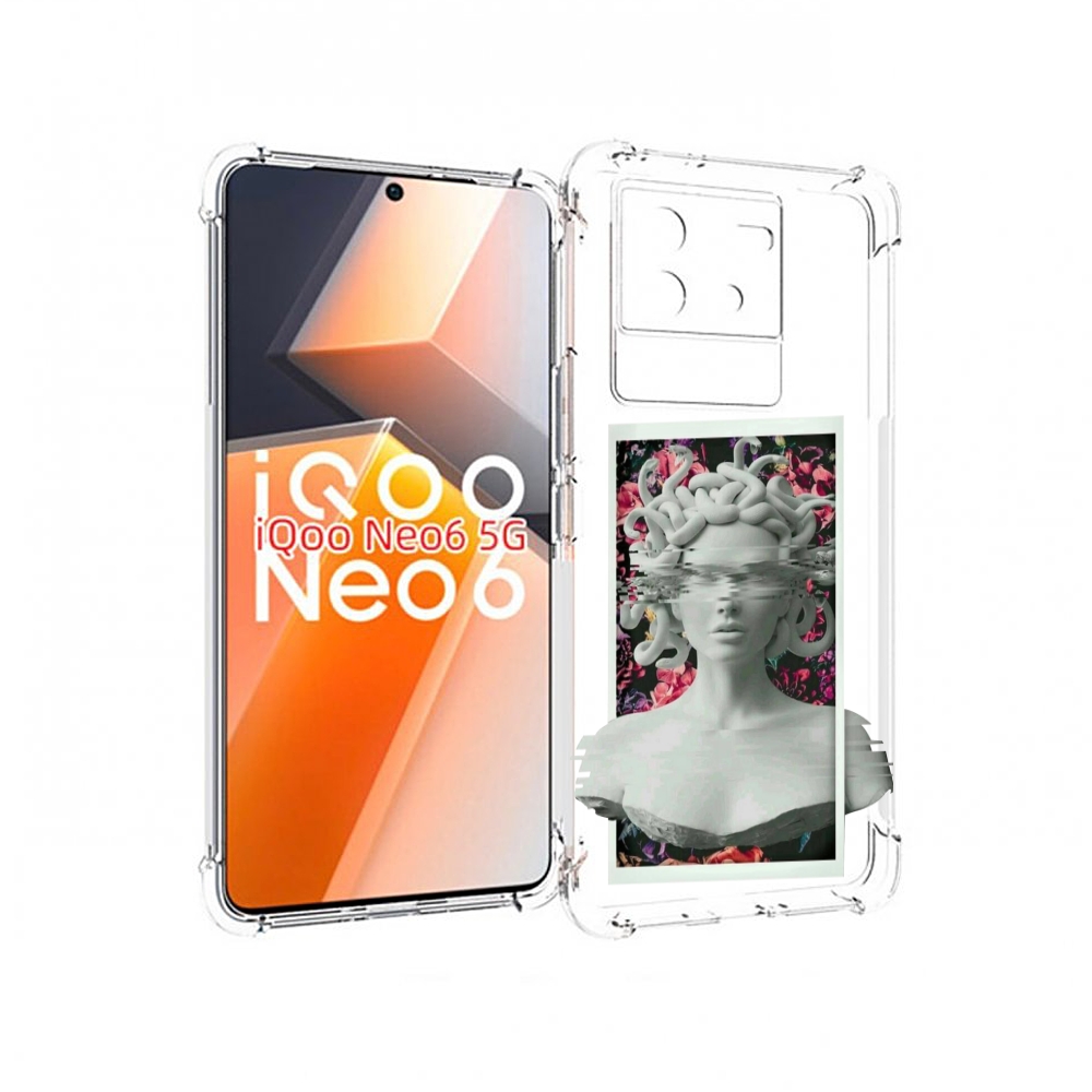 

Чехол MyPads статуя-медузы для Vivo iQoo Neo 6 5G, Прозрачный, Tocco