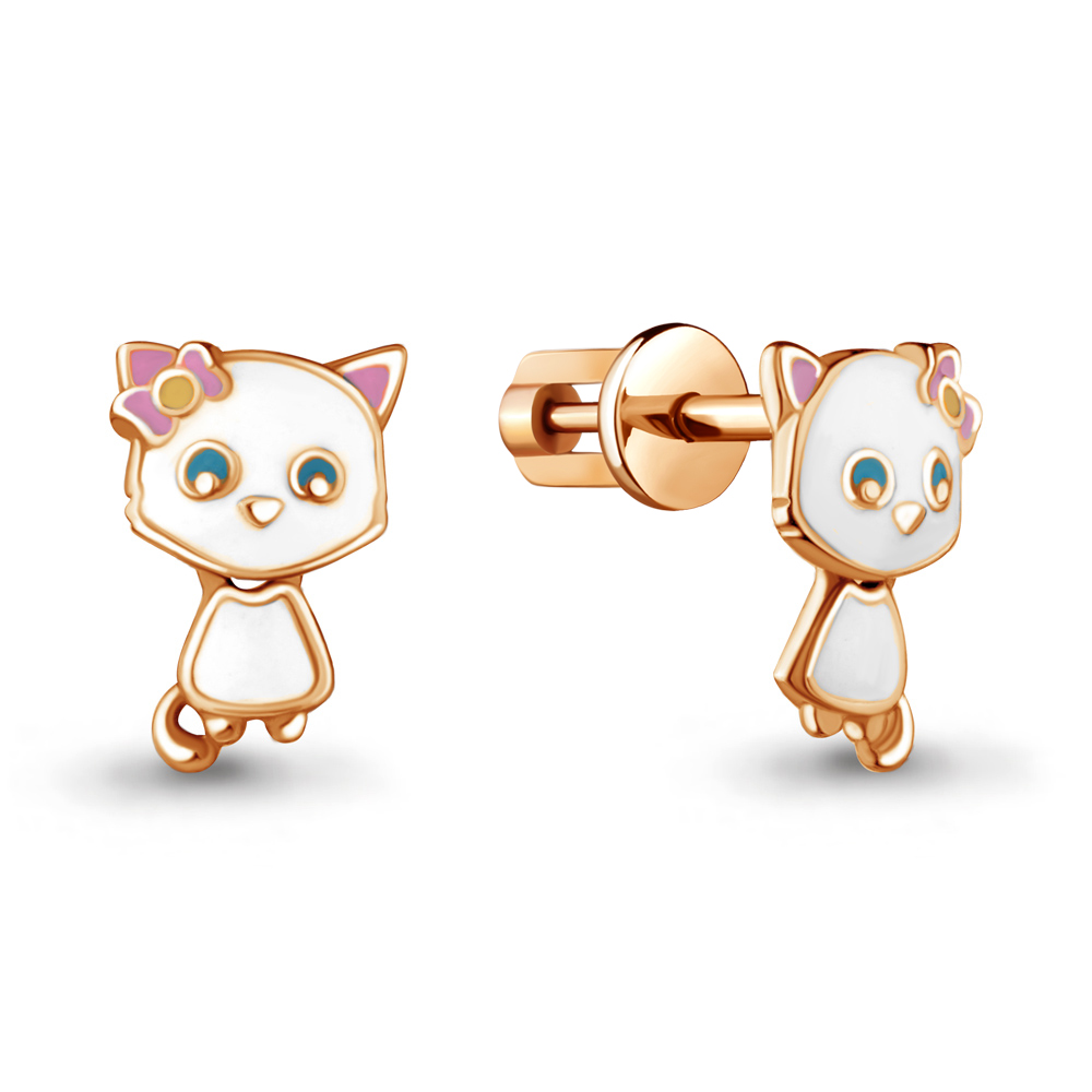 

Серьги из серебра с эмалью Aquamarine 33341_925_з, 33341_925_з