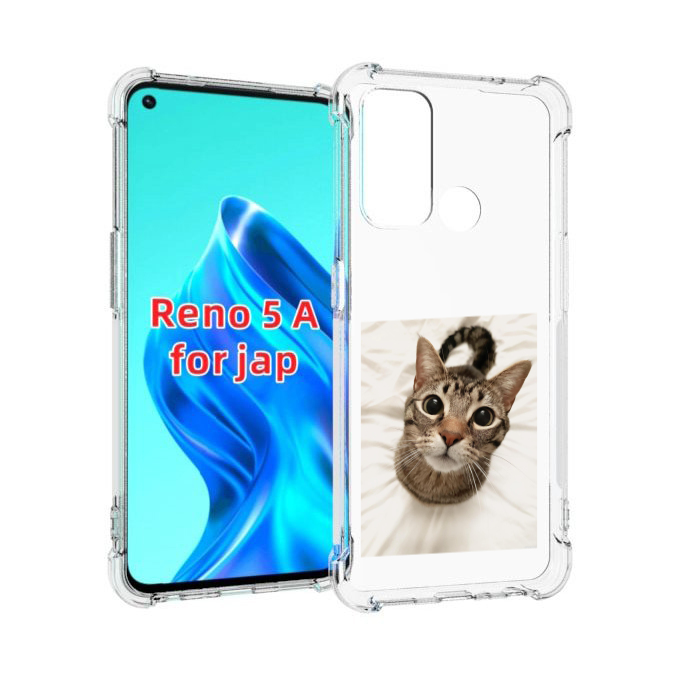 

Чехол MyPads Котик для Oppo Reno 5A, Прозрачный, Tocco