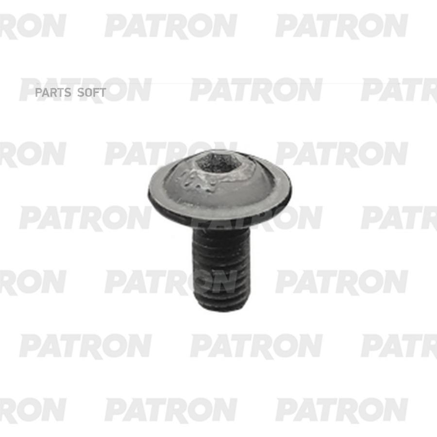PATRON P37-3208T Болт металлический с внутренним шестигранником, черный M5X10  10шт