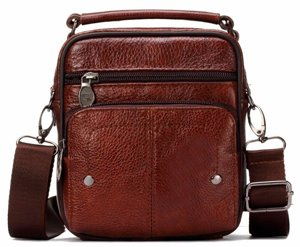 

Сумка мужская из натуральной кожи -5392 brown цвет-коричневый, 00-00000999