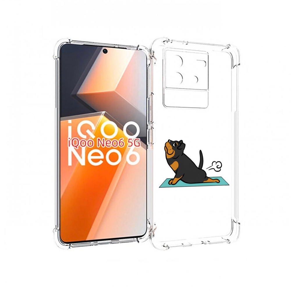 

Чехол MyPads спортивная-собачка для Vivo iQoo Neo 6 5G, Прозрачный, Tocco